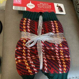 XS dog Sweater Merry Holiday Pet